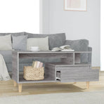 Coffee Table Grey Sonoma 90x49x45 cm Engineered Wood