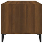Coffee Table Brown Oak 90x49x45 cm Engineered Wood