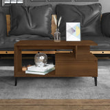 Coffee Table Brown Oak 90x49x45 cm Engineered Wood