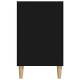 Shoe Cabinet Black 102x36x60 cm Engineered Wood - Rear View