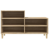 Shoe Cabinet Sonoma Oak 102x36x60 cm Engineered Wood - 45-Degree Angle