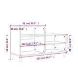 Shoe Cabinet Sonoma Oak 102x36x60 cm Engineered Wood - Extra Image