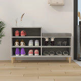 Shoe Cabinet Concrete Grey 102x36x60 cm Engineered Wood - Side View
