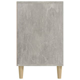 Shoe Cabinet Concrete Grey 102x36x60 cm Engineered Wood - Rear View