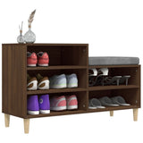 Shoe Cabinet Brown Oak 102x36x60 cm Engineered Wood - Top-Down View