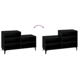 Shoe Cabinet Black 102x36x60 cm Engineered Wood - 45-Degree Angle