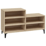 Shoe Cabinet Sonoma Oak 102x36x60 cm Engineered Wood - Front View