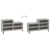 Shoe Cabinet Concrete Grey 102x36x60 cm Engineered Wood - 45-Degree Angle