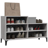 Shoe Cabinet Grey Sonoma 102x36x60 cm Engineered Wood - Top-Down View