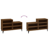 Shoe Cabinet Brown Oak 102x36x60 cm Engineered Wood