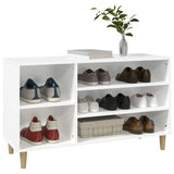 Shoe Cabinet White 102x36x60 cm Engineered Wood - Top-Down View