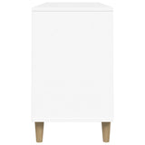 Shoe Cabinet White 102x36x60 cm Engineered Wood - Rear View