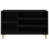 Shoe Cabinet Black 102x36x60 cm Engineered Wood - 45-Degree Angle