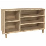 Shoe Cabinet Sonoma Oak 102x36x60 cm Engineered Wood - Front View
