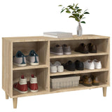 Shoe Cabinet Sonoma Oak 102x36x60 cm Engineered Wood - Top-Down View