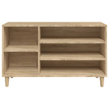 Shoe Cabinet Sonoma Oak 102x36x60 cm Engineered Wood - 45-Degree Angle