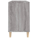Shoe Cabinet Grey Sonoma 102x36x60 cm Engineered Wood - Rear View