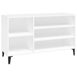 Shoe Cabinet White 102x36x60 cm Engineered Wood - Front View