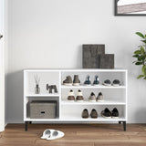 Shoe Cabinet White 102x36x60 cm Engineered Wood - Side View