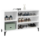 Shoe Cabinet White 102x36x60 cm Engineered Wood - Top-Down View