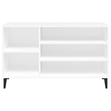 Shoe Cabinet White 102x36x60 cm Engineered Wood - 45-Degree Angle