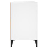 Shoe Cabinet White 102x36x60 cm Engineered Wood - Rear View