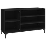 Shoe Cabinet Black 102x36x60 cm Engineered Wood - Front View
