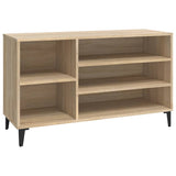 Shoe Cabinet Sonoma Oak 102x36x60 cm Engineered Wood - Front View