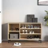 Shoe Cabinet Sonoma Oak 102x36x60 cm Engineered Wood - Side View