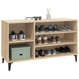 Shoe Cabinet Sonoma Oak 102x36x60 cm Engineered Wood - Top-Down View