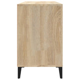 Shoe Cabinet Sonoma Oak 102x36x60 cm Engineered Wood - Rear View