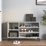 Shoe Cabinet Concrete Grey 102x36x60 cm Engineered Wood - Side View