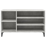 Shoe Cabinet Concrete Grey 102x36x60 cm Engineered Wood