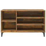 Shoe Cabinet Smoked Oak 102x36x60 cm Engineered Wood - 45-Degree Angle