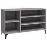 Shoe Cabinet Grey Sonoma 102x36x60 cm Engineered Wood - Front View