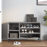Shoe Cabinet Grey Sonoma 102x36x60 cm Engineered Wood - Side View
