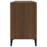 Shoe Cabinet Brown Oak 102x36x60 cm Engineered Wood