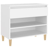 Shoe Cabinet White 70x36x60 cm Engineered Wood