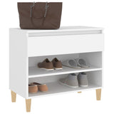 Shoe Cabinet White 70x36x60 cm Engineered Wood - Top-Down View