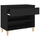 Shoe Cabinet Black 70x36x60 cm Engineered Wood