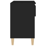 Shoe Cabinet Black 70x36x60 cm Engineered Wood - Low Angle