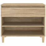 Shoe Cabinet Sonoma Oak 70x36x60 cm Engineered Wood