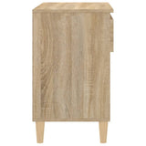 Shoe Cabinet Sonoma Oak 70x36x60 cm Engineered Wood - Low Angle