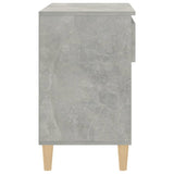 Shoe Cabinet Concrete Grey 70x36x60 cm Engineered Wood - Low Angle