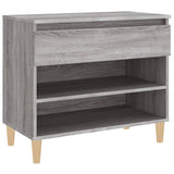 Shoe Cabinet Grey Sonoma 70x36x60 cm Engineered Wood - Front View
