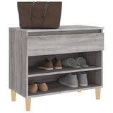 Shoe Cabinet Grey Sonoma 70x36x60 cm Engineered Wood - Top-Down View