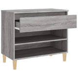Shoe Cabinet Grey Sonoma 70x36x60 cm Engineered Wood - Rear View