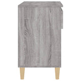 Shoe Cabinet Grey Sonoma 70x36x60 cm Engineered Wood - Low Angle