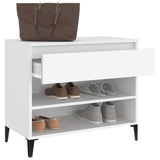 Shoe Cabinet White 70x36x60 cm Engineered Wood - Top-Down View