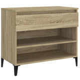Shoe Cabinet Sonoma Oak 70x36x60 cm Engineered Wood - Front View